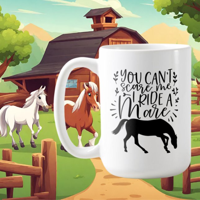 Caneca De Café fofa amante de cavalo arte (Criador carregado)