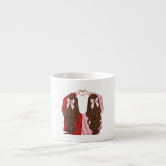 Caneca de Café Fofa com o Sinal do Coração das Mel