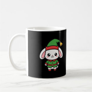 Caneca De Café Fofa Duende Coelho Natal