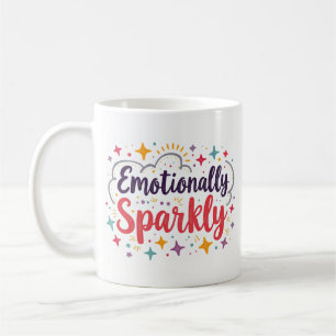 Caneca de Café Fofa e Emocionalmente Brilhante
