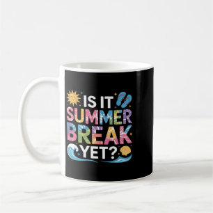 Caneca De Café Fofa É Férias De Verão Professor Aluno Tie Dye