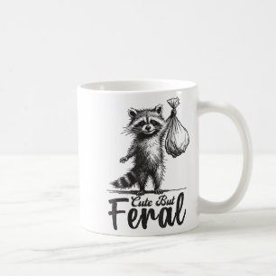 Caneca De Café Fofa Mas Feroz Fantasia de Panda Guaxinim Engraçad