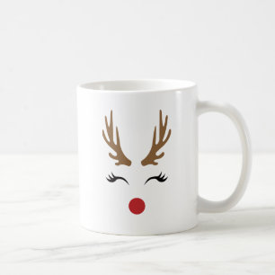 Caneca De Café Fofa Rena de Natal Caprichosa e Festiva