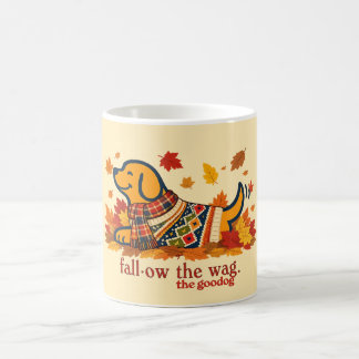 Caneca De Café Fofinho Amante de Cachorro de Outono