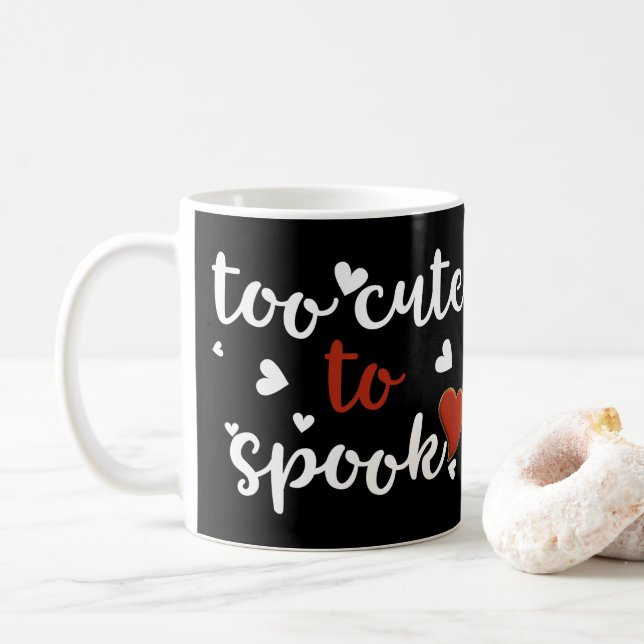 Caneca De Café fofo demais para assustar o halloween (Com Donut)
