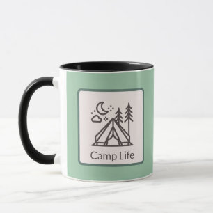 Caneca de café fofo para camping / ao ar livre v