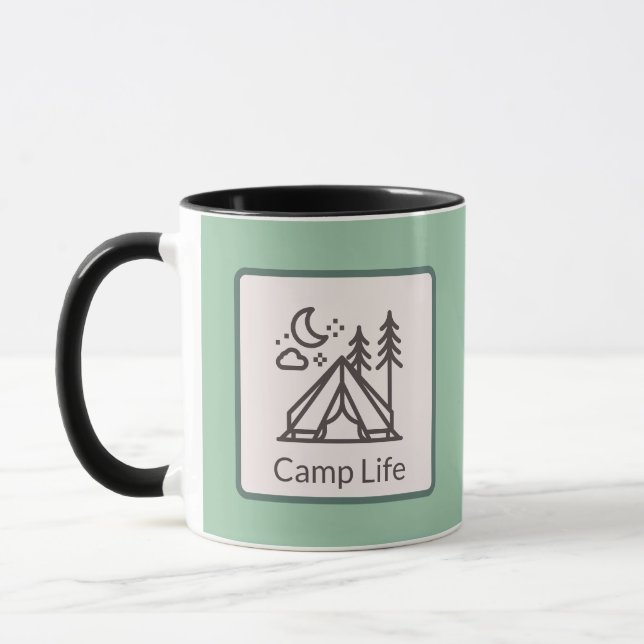 Caneca de café fofo para camping / ao ar livre | v (Esquerda)