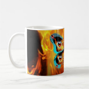 Caneca De Café Fogo de Borboleta Sobrevivente do Guerreiro CRPS R