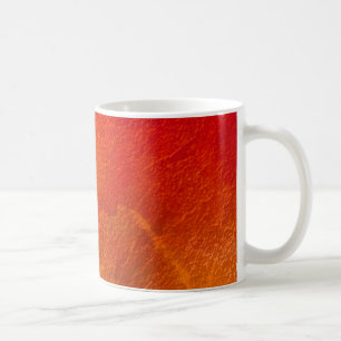 Caneca De Café Fogo - Laranja Vermelho Amarelo Brilhante Arte Abs