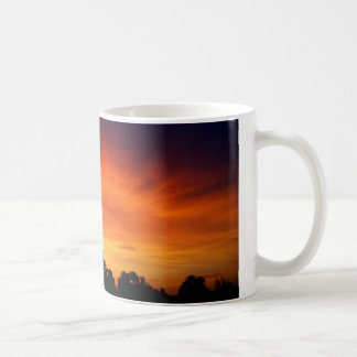 Caneca De Café Fogo no céu - por do sol surpreendente