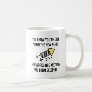 Caneca De Café Fogos de artifício de ano novo