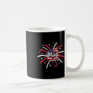 Caneca De Café Fogos de artifício de Mimi Sunflower American Flag