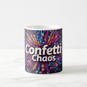 Caneca De Café Fogos de artifício festivos Confetti Birthday