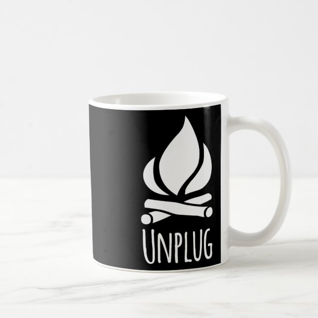 Caneca De Café Fogueira de Acampamento Unplug Camp Fogueira Rústi (Direita)
