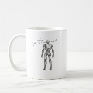 Caneca De Café Foguete Espacial Futurístico Profundo Missão Esp