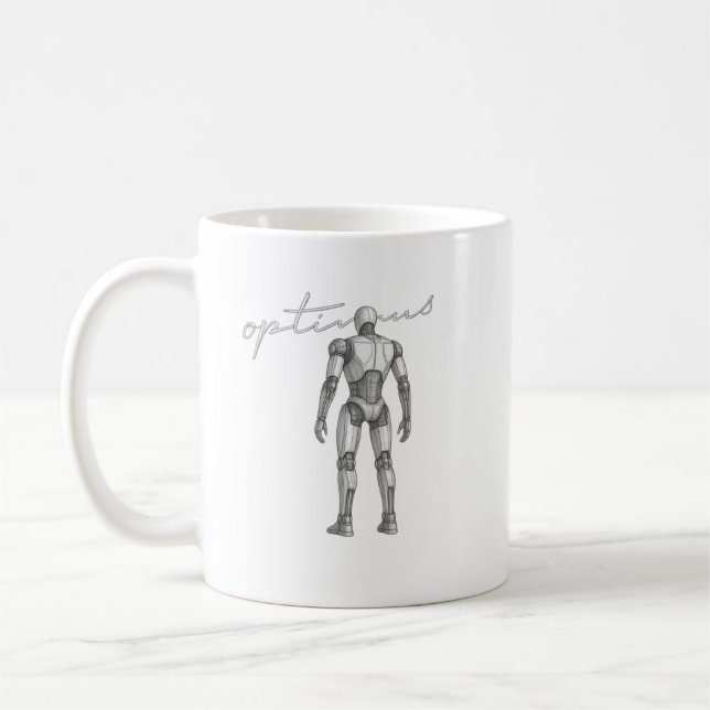 Caneca De Café Foguete Espacial Futurístico Profundo | Missão Esp (Esquerda)