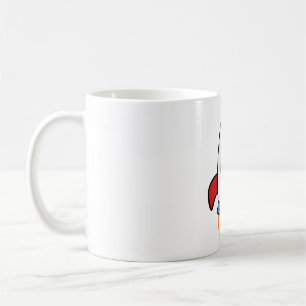 Caneca De Café Foguete Kawaii
