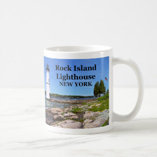 Caneca De Café Foguete Rock Island, Nova York Mug