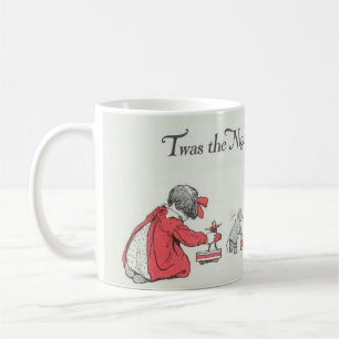 Caneca De Café Foi a noite antes do Natal.Crianças