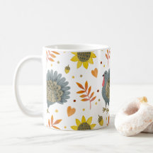 FolArt Turkeys Café Mug
