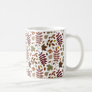 Caneca De Café Folen deixa o padrão Rpt cair cores em branco