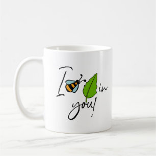Caneca De Café Folha de abelhas em você - Cota de Canutos