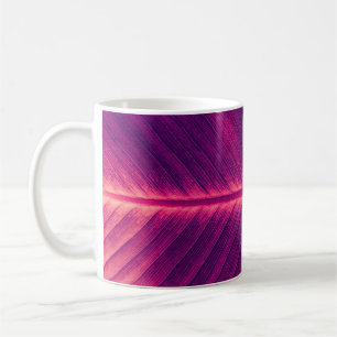 Caneca De Café Folha de abstrato Palm: Veia Tonelada