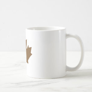 Caneca De Café Folha de bordo BrownTransp os presentes de Zazzle