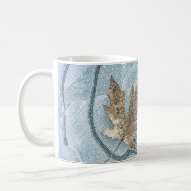 Caneca De Café Folha de Bordo Congelada no Gelo (Esquerda)
