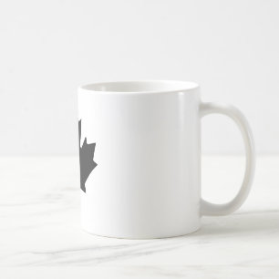 Caneca De Café Folha de bordo Transp preto os presentes de Zazzle