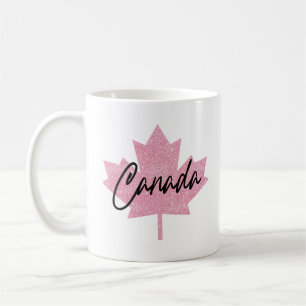 Caneca De Café Folha de Mapeamento do Canadá