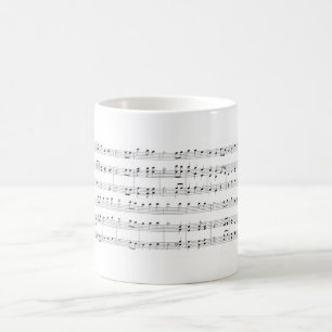 Caneca De Café Folha de música