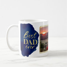 Caneca De Café Folha de Ouro Azul Água Dia de os pais Café