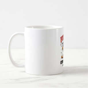 Caneca De Café Folha de Touro de Halloween Vintage