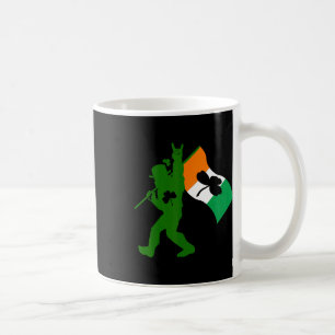 Caneca De Café Folha de Trevo do Pé Grande Dia de São Patrício Ir