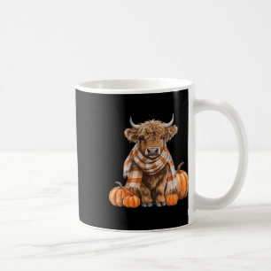 Caneca De Café Folha de Vaca Escocesa Cura Autumn Pumpkin Fall We