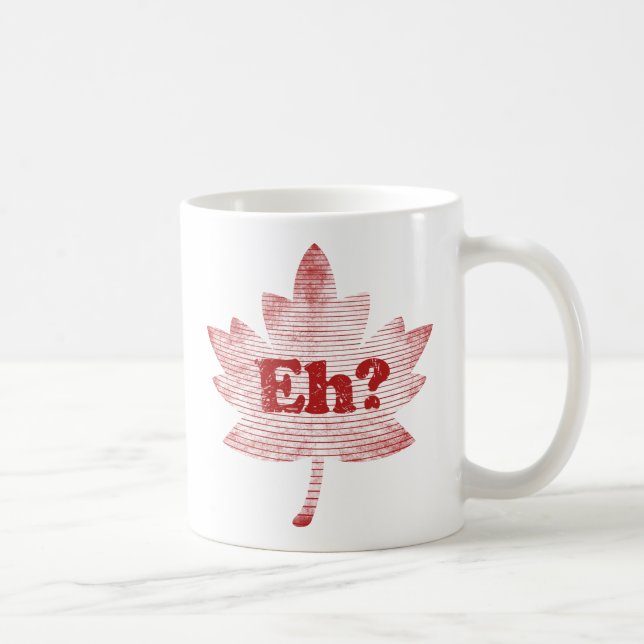 Caneca De Café Folha do Orgulho Canadiano (Direita)