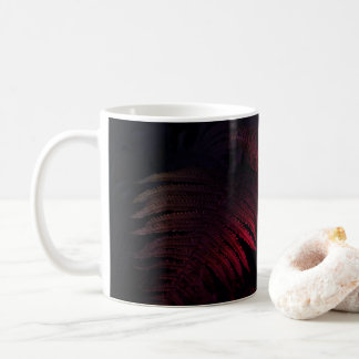 Caneca De Café Folha em Tons de Rosa