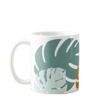 Folha tropical Cerâmica 11 oz Mug