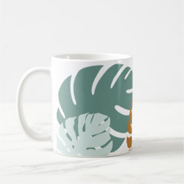 Caneca De Café Folha tropical Cerâmica 11 oz Mug