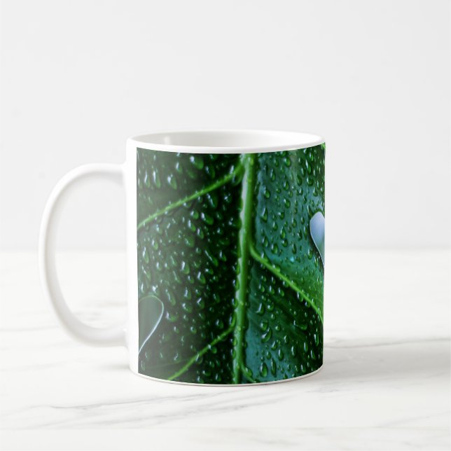 Caneca De Café Folha verde da planta Monstera (Esquerda)