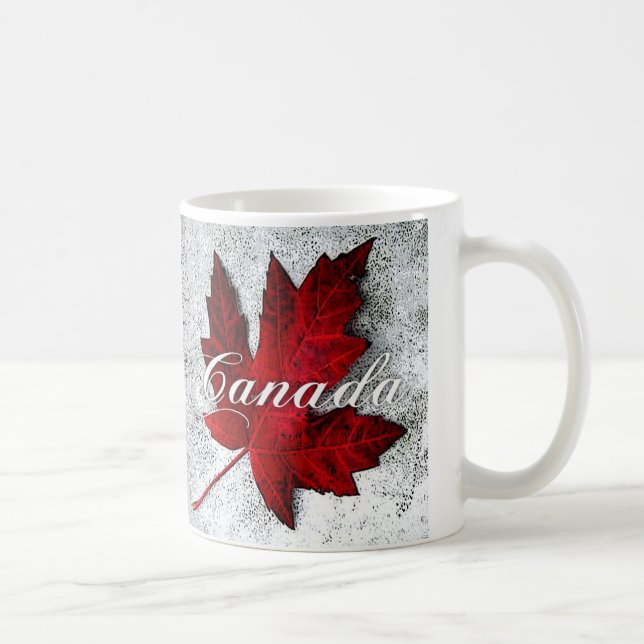 Caneca De Café folha vermelha Canadá (Direita)