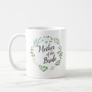 Caneca De Café Folha Wreath Greenerescência Botânica   Mãe De 