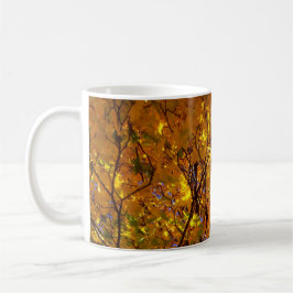 Caneca De Café Folhagem Amarela de Outono