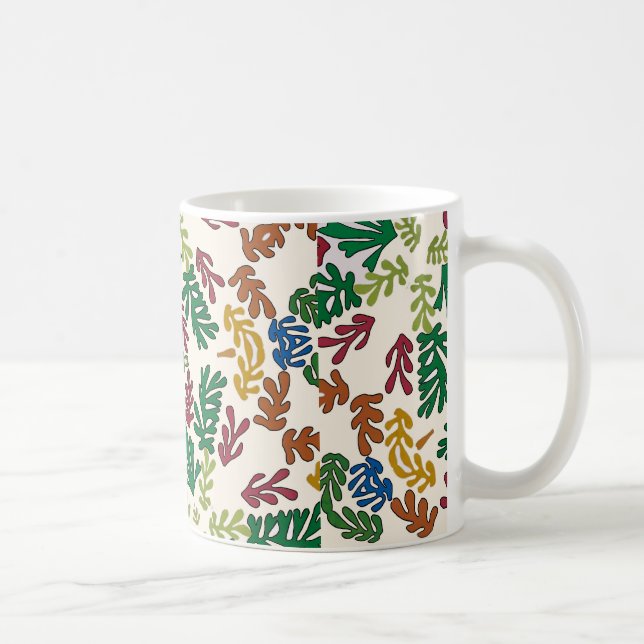 Caneca De Café Folhas Coloridas, Estilo do McAfee (Direita)