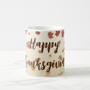 Caneca De Café Folhas de Ação de Graças