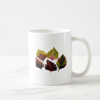 Caneca De Café folhas de arte floral