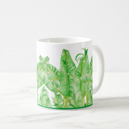Caneca De Café Folhas de Banana em uma lama clássica (11 oz.)
