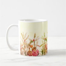 Caneca de Café Folhas de Banana Tropicais