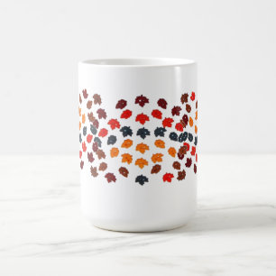 Caneca De Café Folhas de Férias